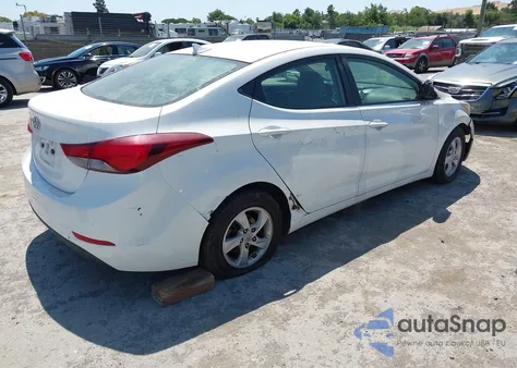 2014 Hyundai Elantra Se z USA, uszkodzony, nr VIN 5NPDH4AE4EH464723